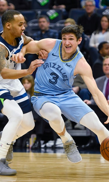 Brooks scores 26; short-handed Grizzlies beat Wolves 115-107